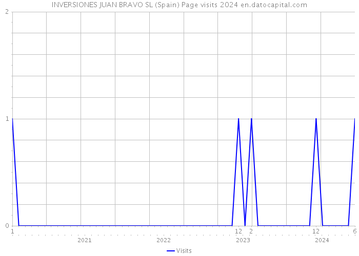 INVERSIONES JUAN BRAVO SL (Spain) Page visits 2024 