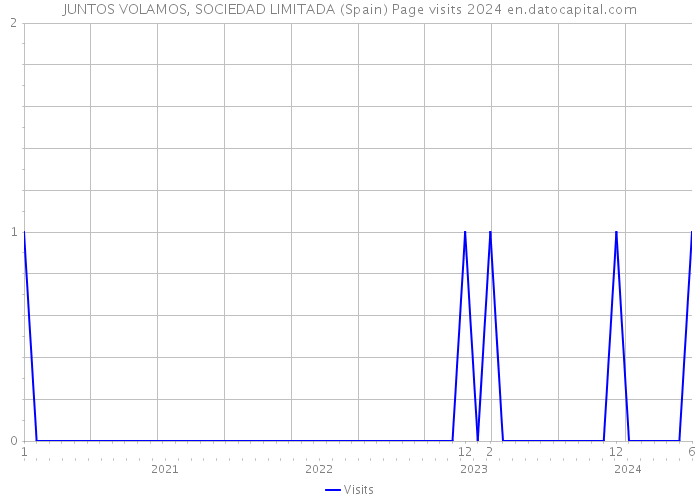 JUNTOS VOLAMOS, SOCIEDAD LIMITADA (Spain) Page visits 2024 