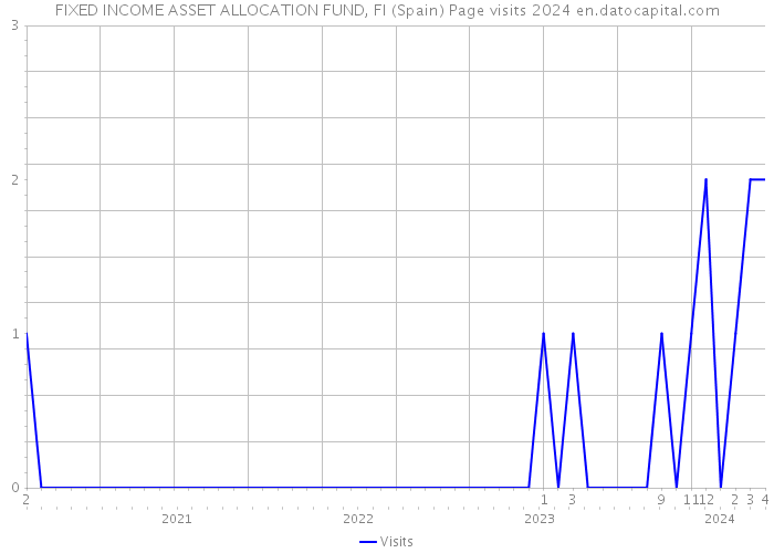 FIXED INCOME ASSET ALLOCATION FUND, FI (Spain) Page visits 2024 