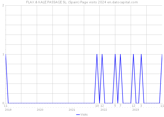 FLAX & KALE PASSAGE SL. (Spain) Page visits 2024 