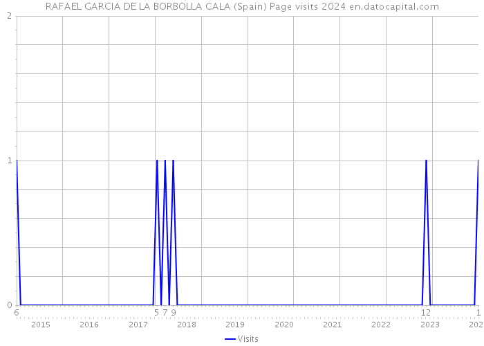 RAFAEL GARCIA DE LA BORBOLLA CALA (Spain) Page visits 2024 
