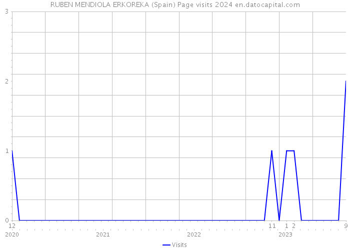 RUBEN MENDIOLA ERKOREKA (Spain) Page visits 2024 