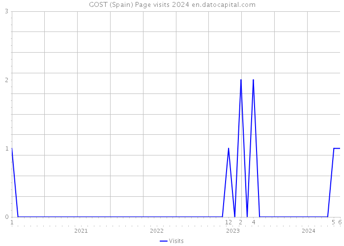 GOST (Spain) Page visits 2024 