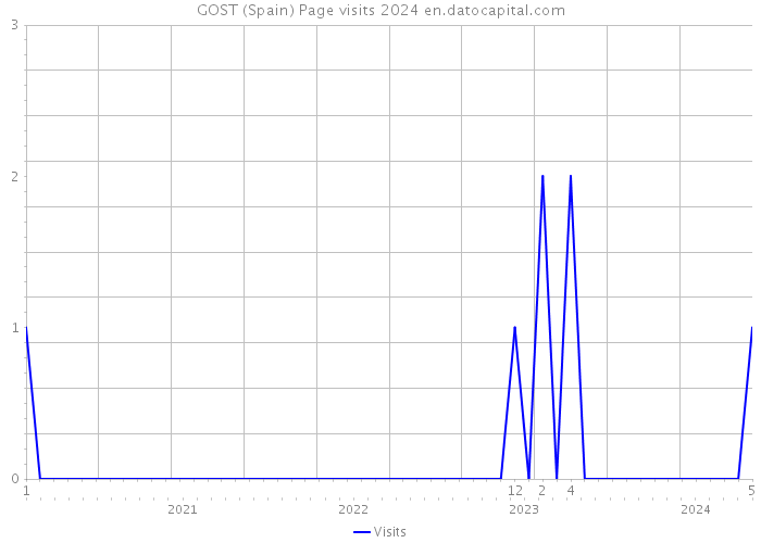 GOST (Spain) Page visits 2024 