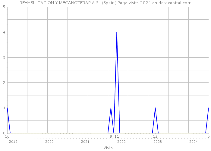 REHABILITACION Y MECANOTERAPIA SL (Spain) Page visits 2024 