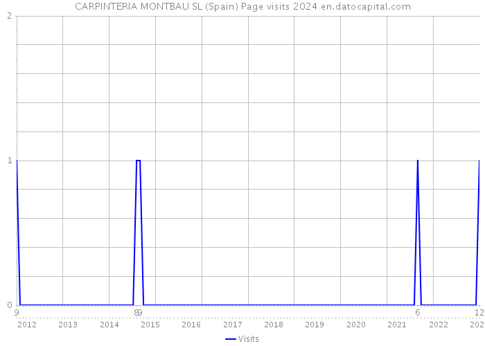 CARPINTERIA MONTBAU SL (Spain) Page visits 2024 