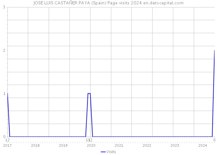 JOSE LUIS CASTAÑER PAYA (Spain) Page visits 2024 