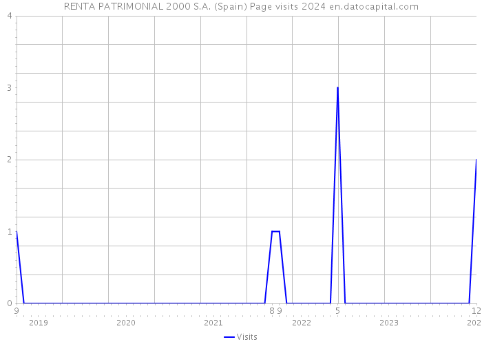 RENTA PATRIMONIAL 2000 S.A. (Spain) Page visits 2024 