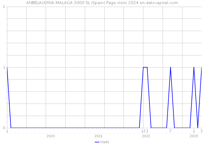 ANBELAUDINA MALAGA 3000 SL (Spain) Page visits 2024 