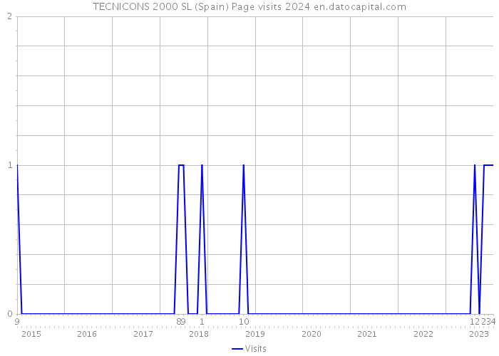 TECNICONS 2000 SL (Spain) Page visits 2024 