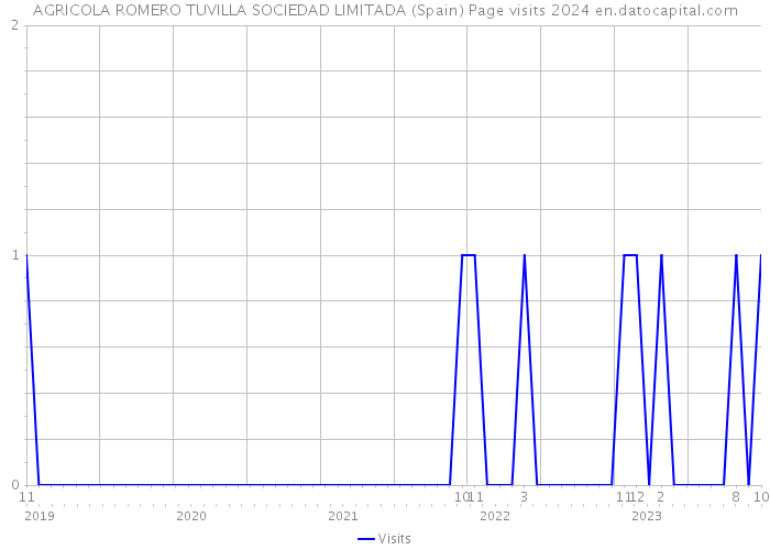 AGRICOLA ROMERO TUVILLA SOCIEDAD LIMITADA (Spain) Page visits 2024 