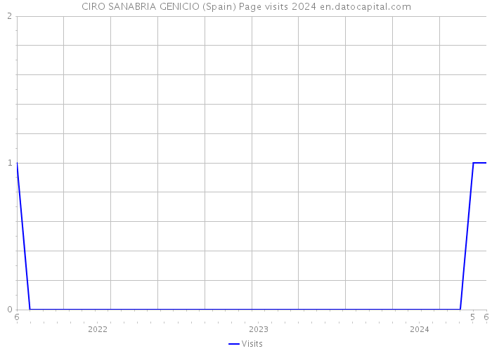 CIRO SANABRIA GENICIO (Spain) Page visits 2024 