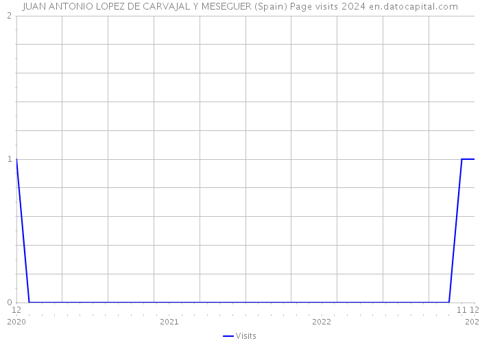 JUAN ANTONIO LOPEZ DE CARVAJAL Y MESEGUER (Spain) Page visits 2024 