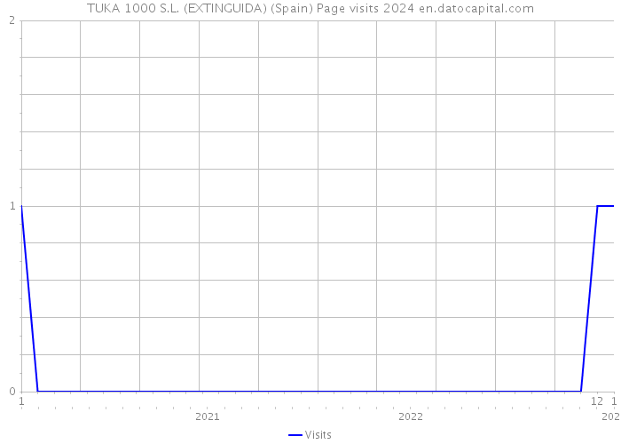 TUKA 1000 S.L. (EXTINGUIDA) (Spain) Page visits 2024 