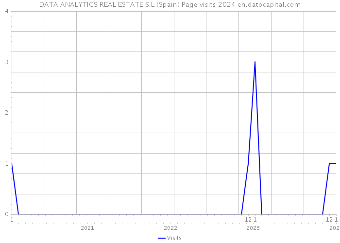 DATA ANALYTICS REAL ESTATE S.L (Spain) Page visits 2024 