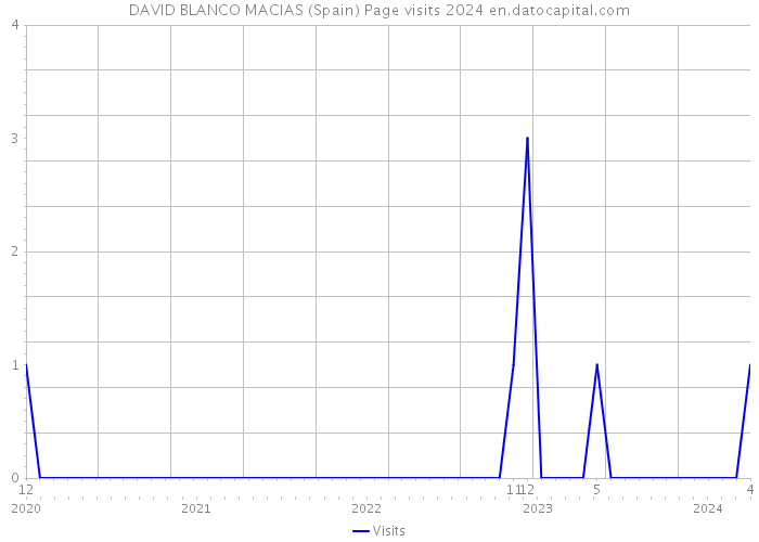 DAVID BLANCO MACIAS (Spain) Page visits 2024 
