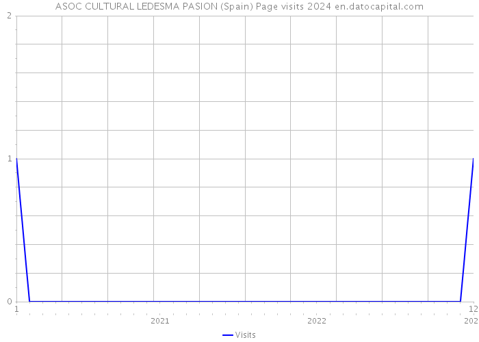 ASOC CULTURAL LEDESMA PASION (Spain) Page visits 2024 
