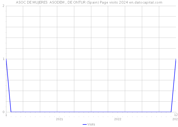 ASOC DE MUJERES ASODEM , DE ONTUR (Spain) Page visits 2024 