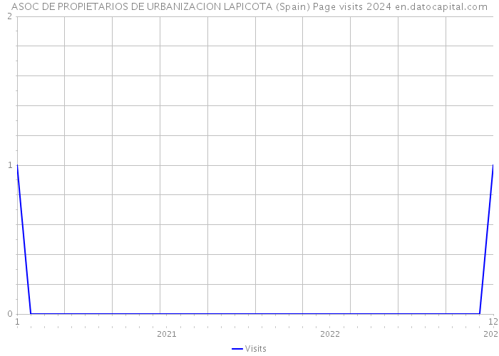 ASOC DE PROPIETARIOS DE URBANIZACION LAPICOTA (Spain) Page visits 2024 