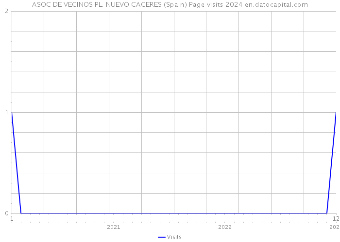 ASOC DE VECINOS PL. NUEVO CACERES (Spain) Page visits 2024 