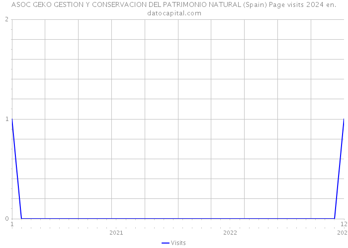 ASOC GEKO GESTION Y CONSERVACION DEL PATRIMONIO NATURAL (Spain) Page visits 2024 