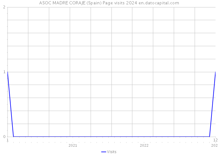 ASOC MADRE CORAJE (Spain) Page visits 2024 