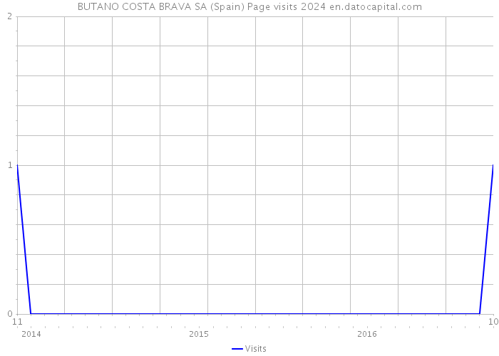 BUTANO COSTA BRAVA SA (Spain) Page visits 2024 