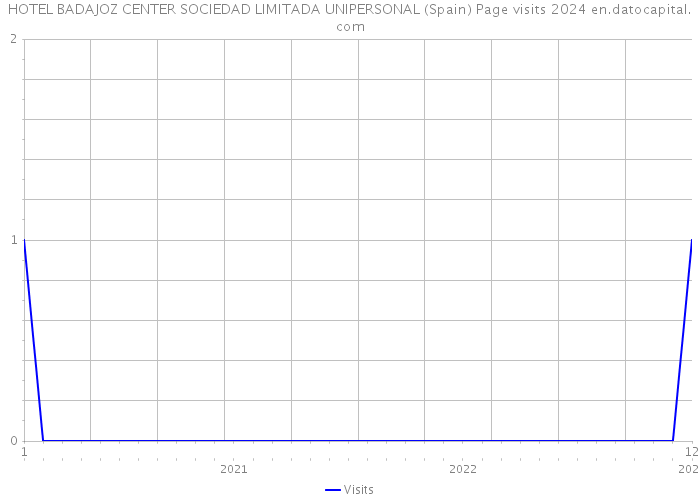 HOTEL BADAJOZ CENTER SOCIEDAD LIMITADA UNIPERSONAL (Spain) Page visits 2024 