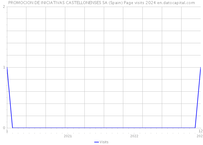 PROMOCION DE INICIATIVAS CASTELLONENSES SA (Spain) Page visits 2024 