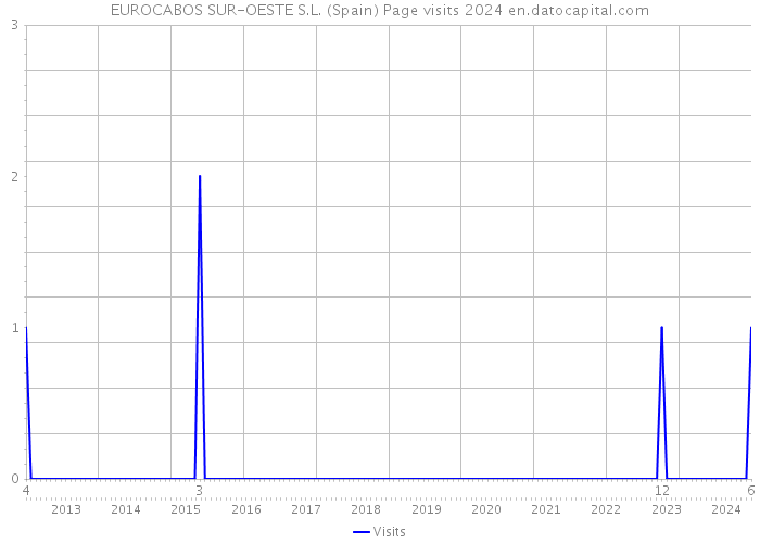 EUROCABOS SUR-OESTE S.L. (Spain) Page visits 2024 