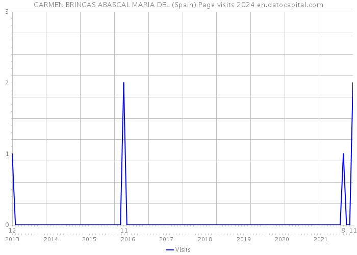 CARMEN BRINGAS ABASCAL MARIA DEL (Spain) Page visits 2024 