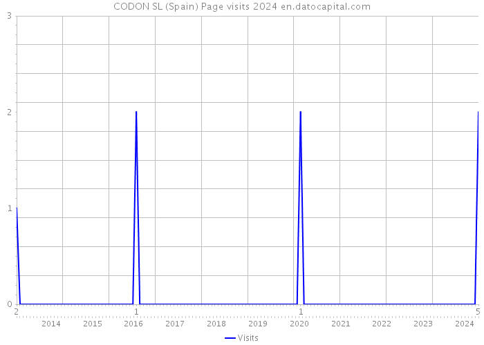 CODON SL (Spain) Page visits 2024 