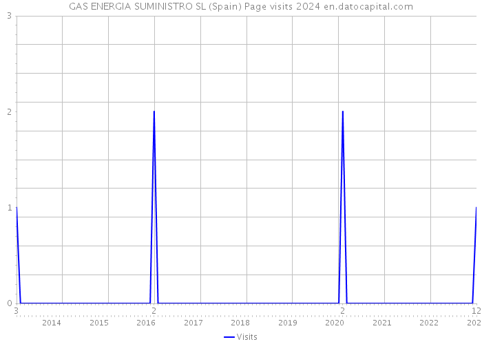 GAS ENERGIA SUMINISTRO SL (Spain) Page visits 2024 