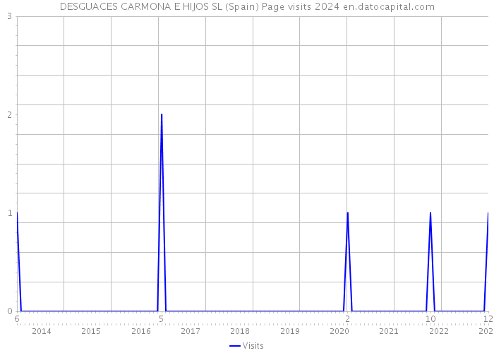 DESGUACES CARMONA E HIJOS SL (Spain) Page visits 2024 