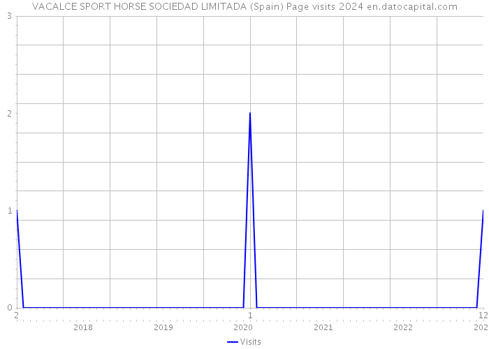 VACALCE SPORT HORSE SOCIEDAD LIMITADA (Spain) Page visits 2024 