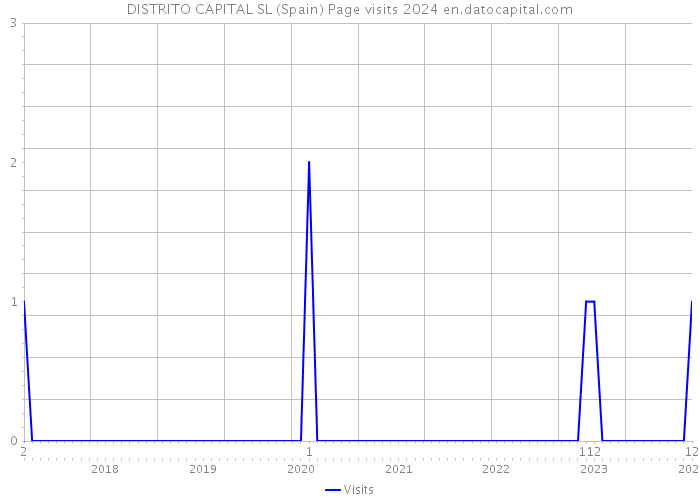 DISTRITO CAPITAL SL (Spain) Page visits 2024 
