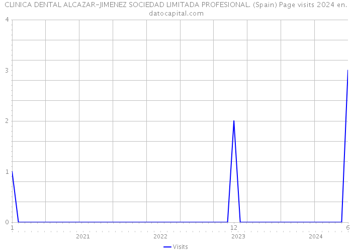 CLINICA DENTAL ALCAZAR-JIMENEZ SOCIEDAD LIMITADA PROFESIONAL. (Spain) Page visits 2024 