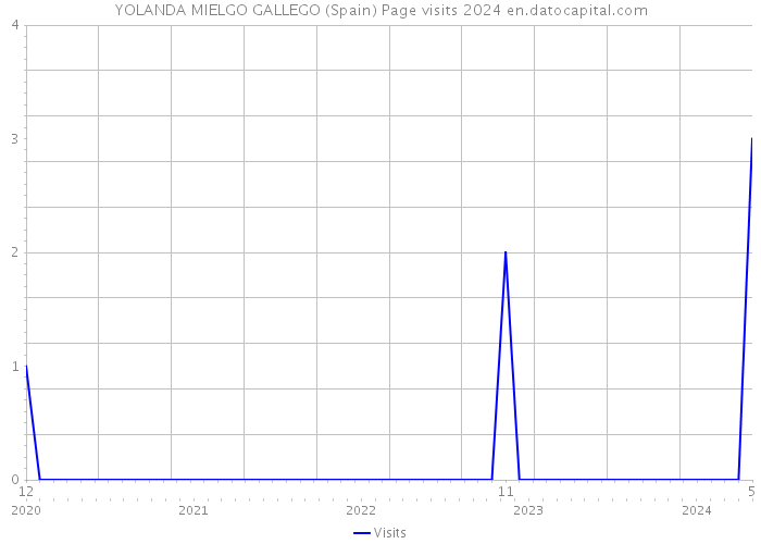 YOLANDA MIELGO GALLEGO (Spain) Page visits 2024 