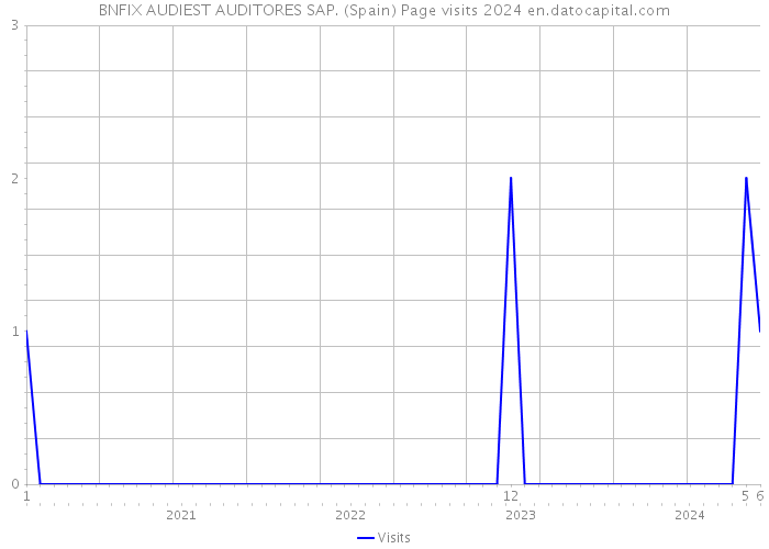 BNFIX AUDIEST AUDITORES SAP. (Spain) Page visits 2024 