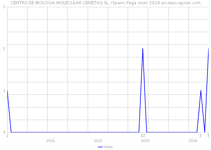 CENTRO DE BIOLOGIA MOLECULAR GENETAQ SL. (Spain) Page visits 2024 