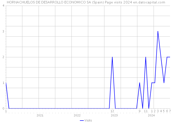 HORNACHUELOS DE DESARROLLO ECONOMICO SA (Spain) Page visits 2024 