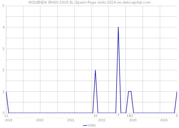 MOLIENDA SPAIN 2016 SL (Spain) Page visits 2024 