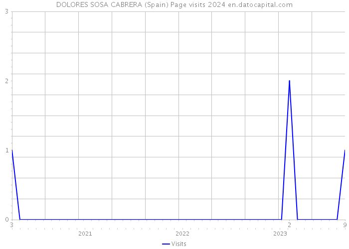 DOLORES SOSA CABRERA (Spain) Page visits 2024 