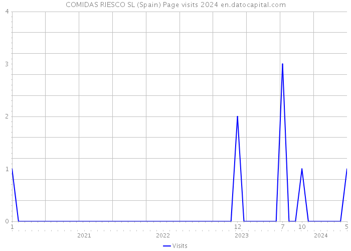 COMIDAS RIESCO SL (Spain) Page visits 2024 