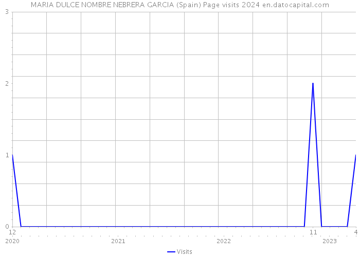 MARIA DULCE NOMBRE NEBRERA GARCIA (Spain) Page visits 2024 