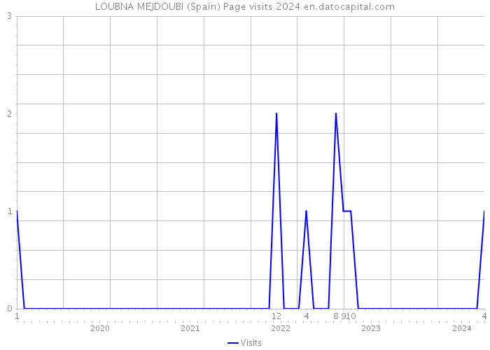 LOUBNA MEJDOUBI (Spain) Page visits 2024 