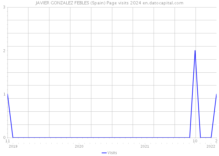 JAVIER GONZALEZ FEBLES (Spain) Page visits 2024 