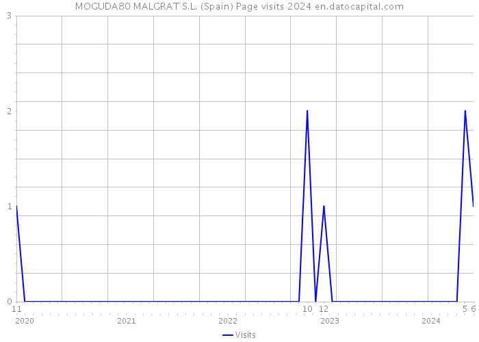 MOGUDA80 MALGRAT S.L. (Spain) Page visits 2024 