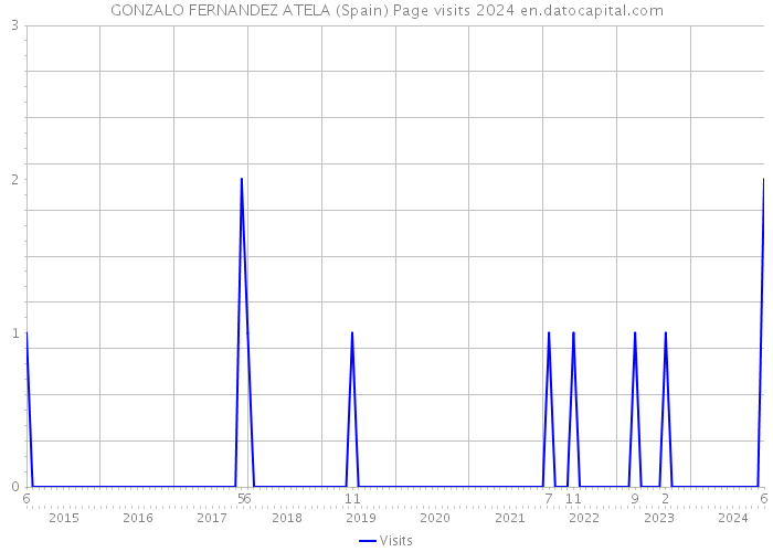 GONZALO FERNANDEZ ATELA (Spain) Page visits 2024 