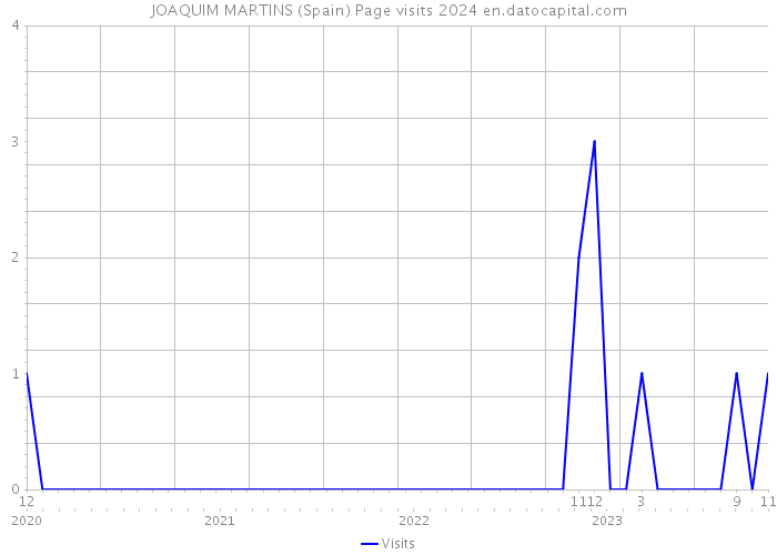JOAQUIM MARTINS (Spain) Page visits 2024 
